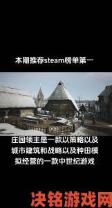 Steam周销榜：《灰区战争》夺冠，《庄园领主》位居第二